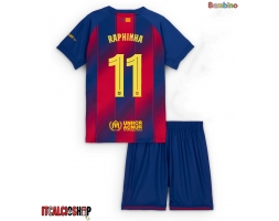 Barcelona Raphinha Belloli #11 Prima Maglia Bambino 2025-26 Manica Corta (+ Pantaloni corti)